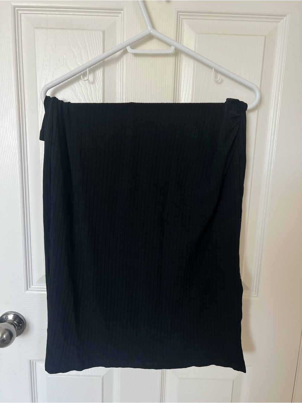 Black Ribbed Two Piece Midi Set - Picture 4 of 7
